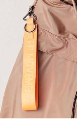 NWT FP Movement by Free People Petal Talk Keyring in Bright Orange